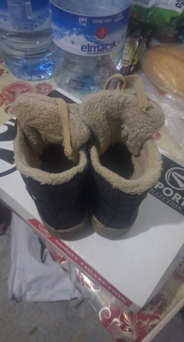 Kahverengi Kürklü cocuk  Dolgu Topuk Bot - Görsel 3