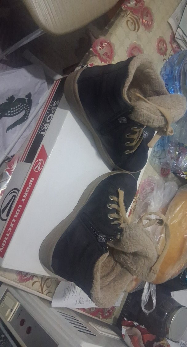 Kahverengi Kürklü cocuk  Dolgu Topuk Bot - Görsel 5