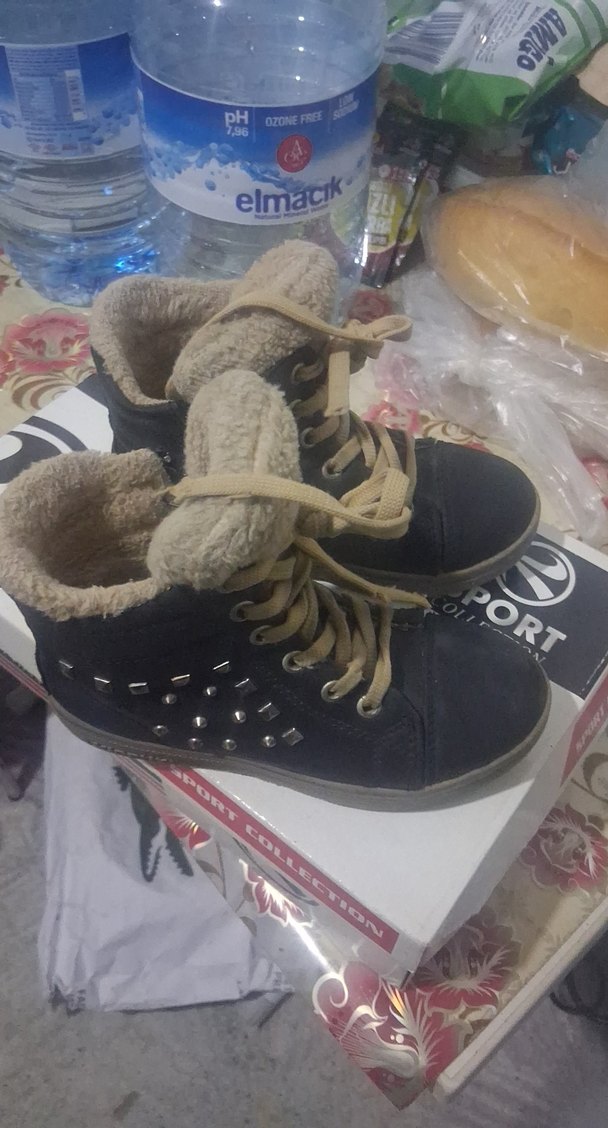 Kahverengi Kürklü cocuk  Dolgu Topuk Bot - Görsel 2