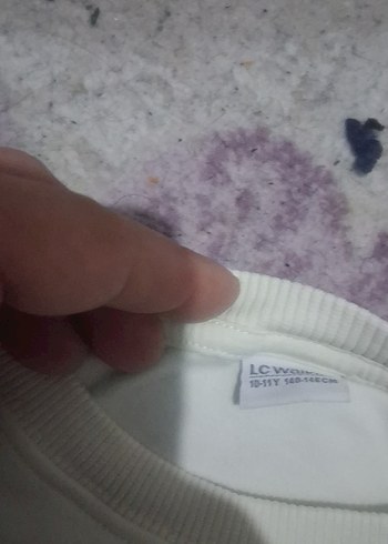 Beyaz Baskılı Kadın Sweatshirt..10.11.yas - Görsel 3