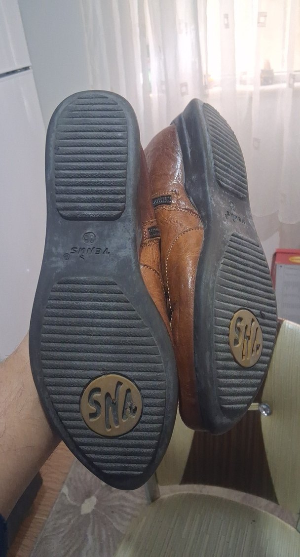 Kahverengi Deri Tokalı Dizüstü Kadın Çizme - Görsel 3