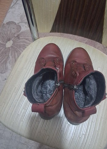 Kahverengi Deri Kadın Yüksek Topuklu Bot - Görsel 3