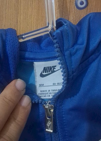 Mavi Bebek Eşofman Takımı Velcro Detaylı - Görsel 5