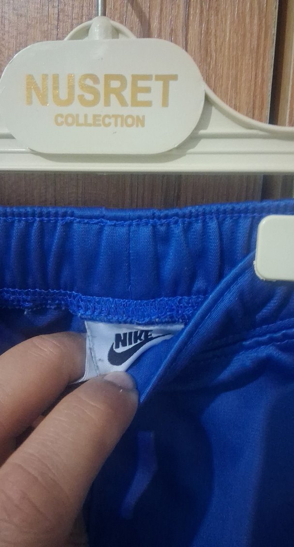 Mavi Bebek Eşofman Takımı Velcro Detaylı - Görsel 4