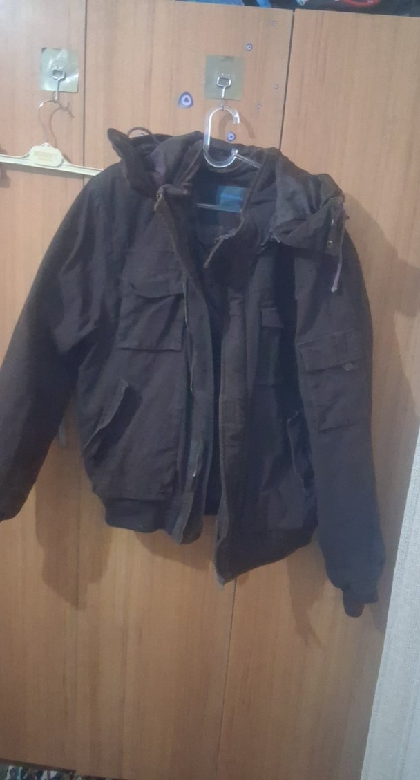 Kahverengi Kemerli Erkek Mont.. fermuarı bozuktur - Görsel 3