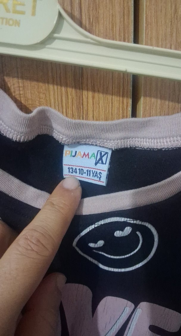 Kızlar için Pembe Baskılı Pamuklu Eşofman Takımı - Görsel 3