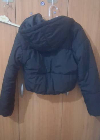 Siyah Düğmeli Kısa Kadın Kışlık Mont.boy 42.en 46 - Görsel 6