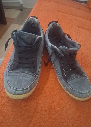 Adidas Gri Denim Bagcikli Sneaker