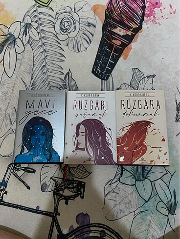 Mavi gece Rüzgarı yaşamak Rüzgara dokunmak kitapları K. Kübra Be