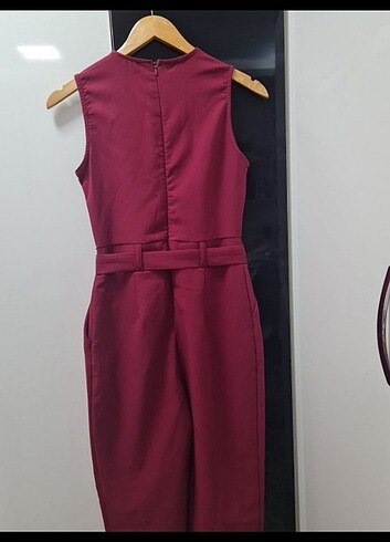 34 Beden bordo Renk Trendyol Bordo Tulum