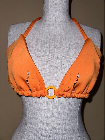 Tasarımcı Turuncu Bikini Takımı