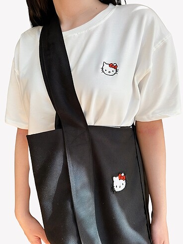 Hello Kitty Tshirt ve Bez Çanta