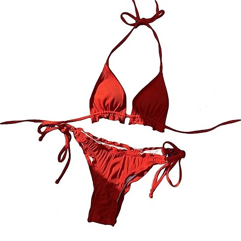 s Beden kırmızı Renk Bikini Takımı