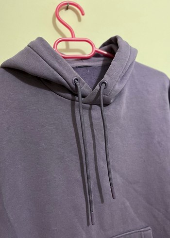 s Beden mor Renk Unisex Mor Kapüşonlu Sweatshirt