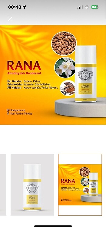 Beden Renk Vücut spreyi soel Rana