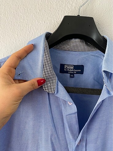 xl Beden Ralph Lauren mavi gömlek
