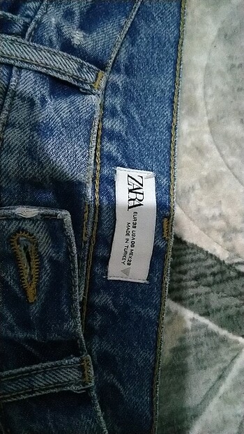 38 Beden mavi Renk zara kot pantolon