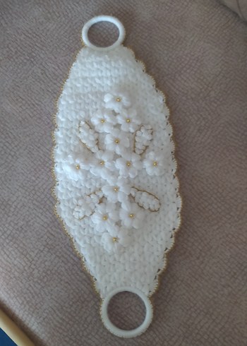 Pembe Beyaz Çiçekli Banyo Süngeri - Görsel 5