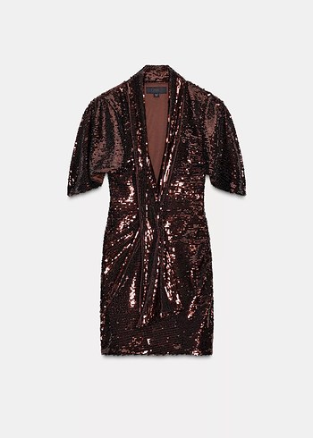 Zara payetli elbise - Görsel 4