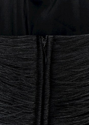 Zara Siyah Renkli Püsküllü Elbise - Görsel 3