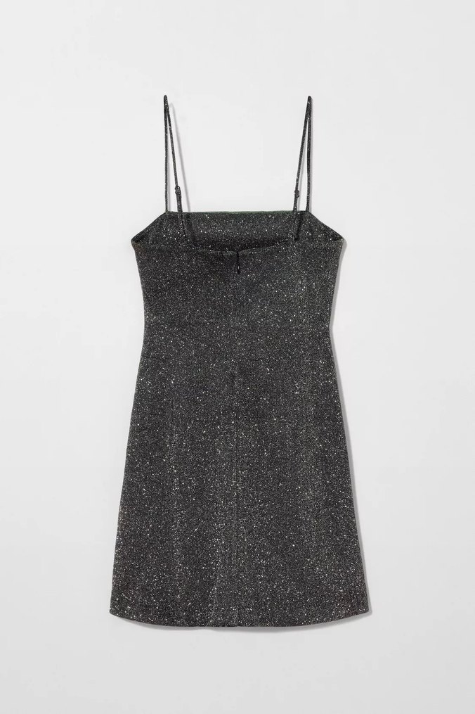 Gri Straplez Mini Elbise - Görsel 3