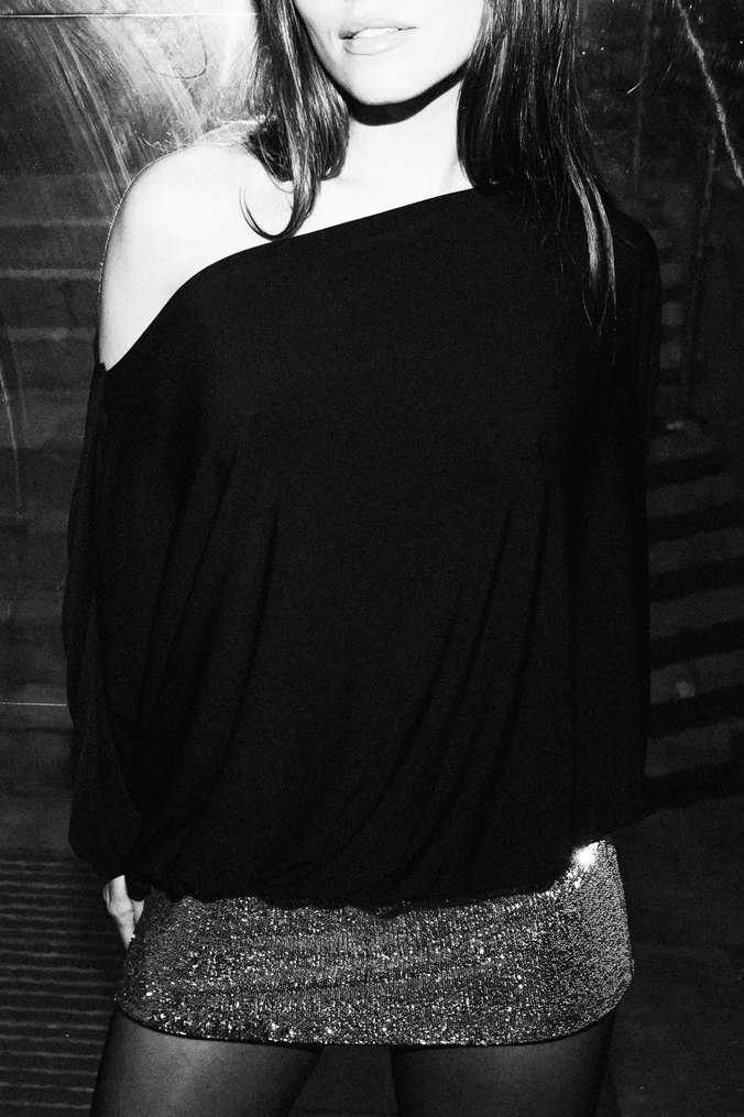 Siyah Drapeli Mini Abiye Elbise - Görsel 4