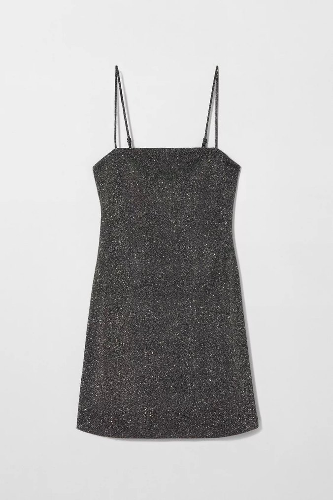 Gri Straplez Mini Elbise - Görsel 2