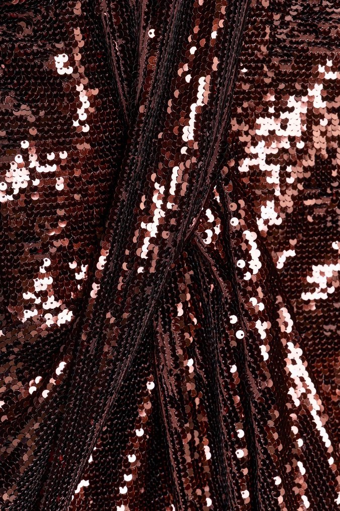 Drapeli Mini  Payetli Elbise - Görsel 3