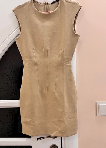 Zara bej rengi elbise - Görsel 2