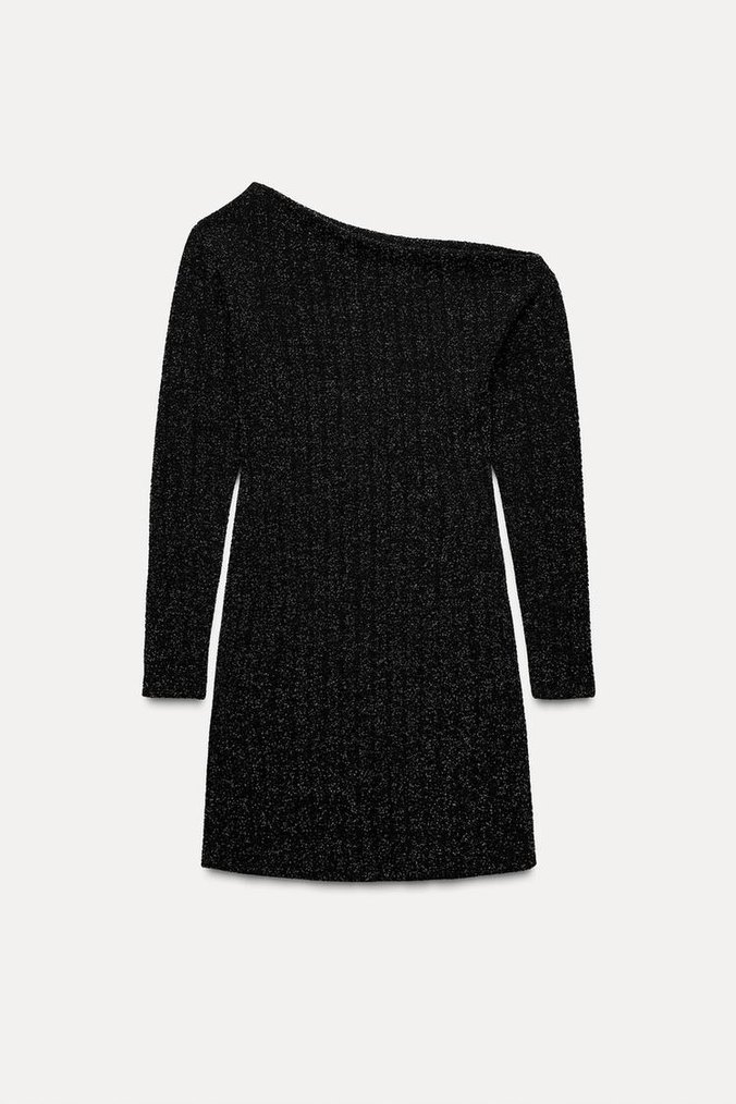 Zara Siyah Renkli Elbise - Görsel 4