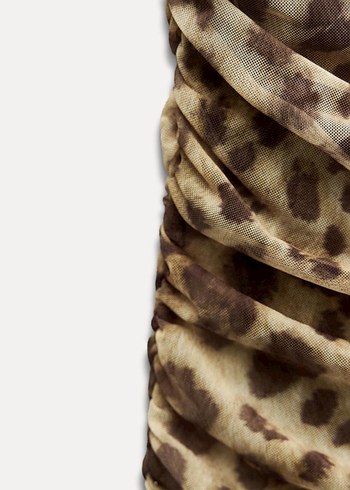 Leopar Desenli Elbise - Görsel 7