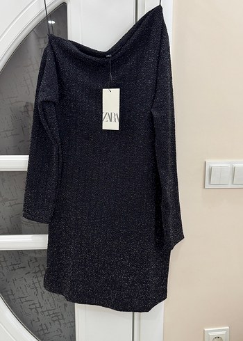 Zara Siyah Renkli Elbise - Görsel 6