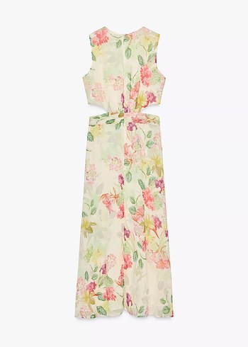 Zara Çiçek Desenli Elbise - Görsel 8