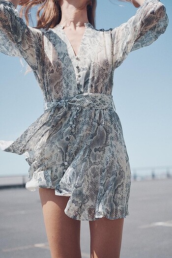 Zara desenli elbise - Görsel 2