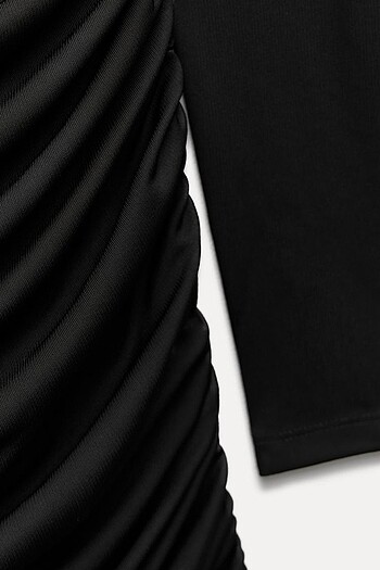 Zara Siyah Renkli Elbise - Görsel 6