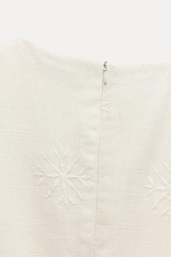 Zara İşlemeli Elbise - Görsel 9