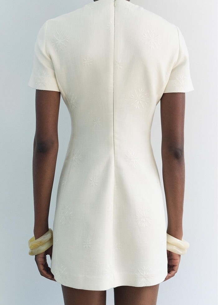 Zara İşlemeli Elbise - Görsel 2