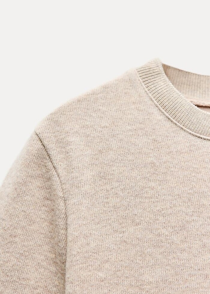 Zara Bej Rengi Elbise - Görsel 3