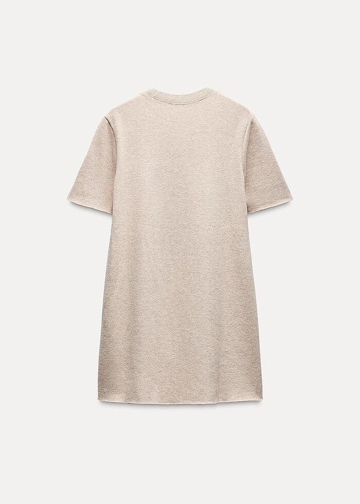 Zara Bej Rengi Elbise - Görsel 5