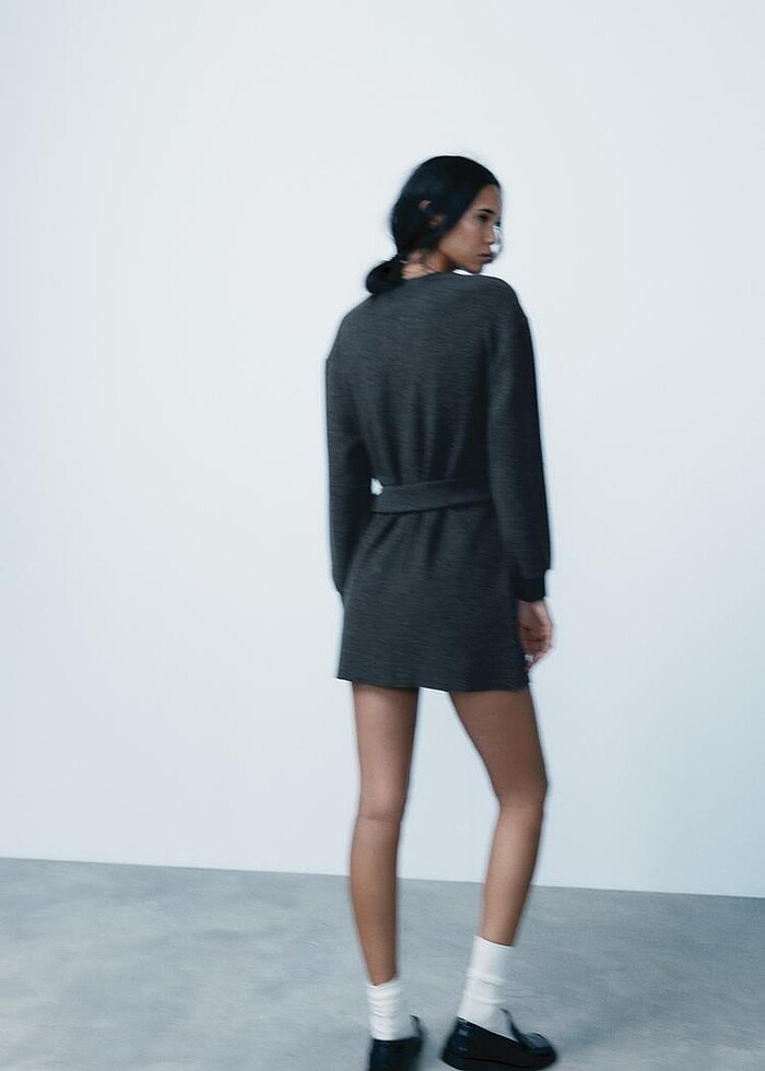 Zara Kemerli Elbise - Görsel 2