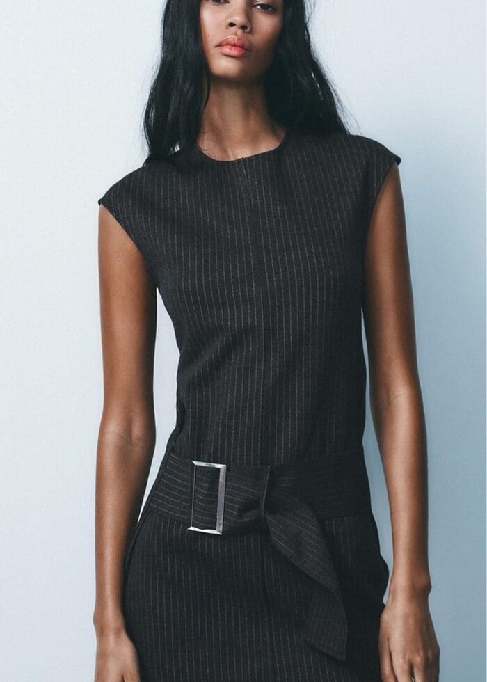 Zara Kemerli Elbise - Görsel 2