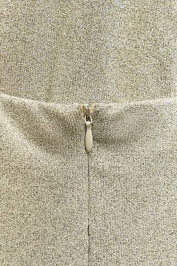 Zara Gold Rengi Uzun Elbise - Görsel 7