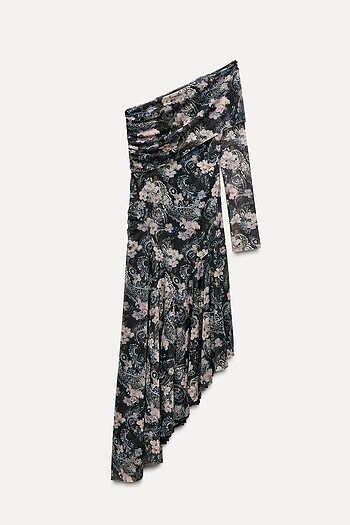 Zara Desenli Elbise