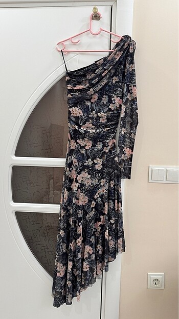 Zara Desenli Elbise - Görsel 9