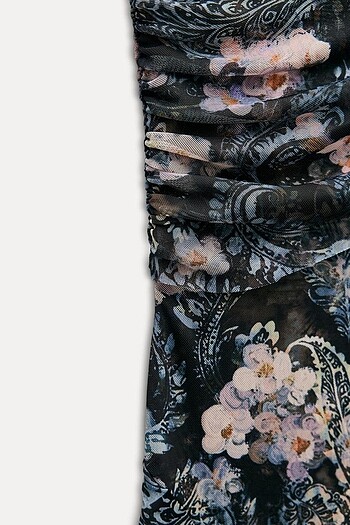 Zara Desenli Elbise - Görsel 7