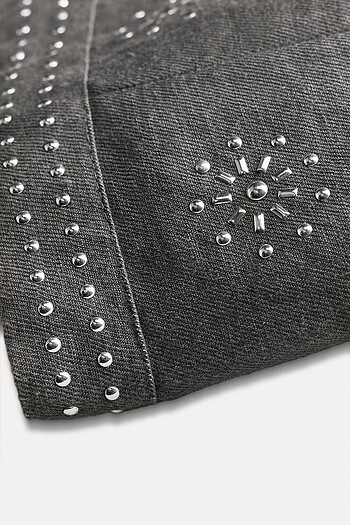 Zara Gri Renkli Elbise - Görsel 8