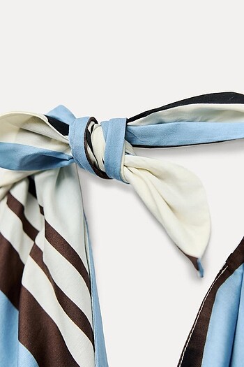 Zara Çok Renkli Elbise - Görsel 9