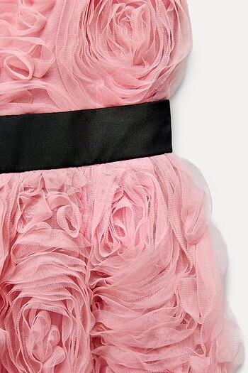 Zara Pembe Renkli Viral Elbise - Görsel 7