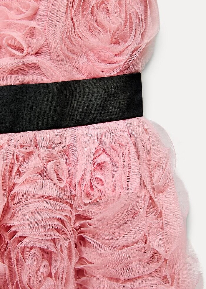 Zara Pembe Renkli Viral Elbise - Görsel 4