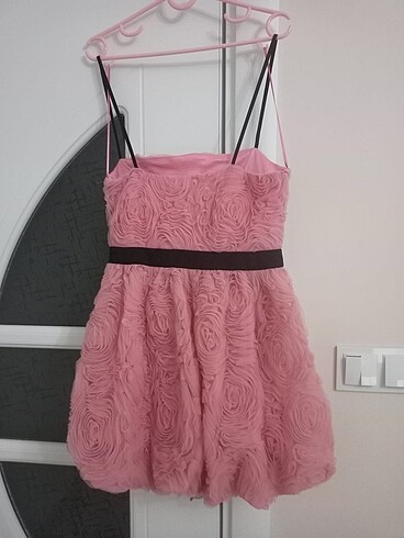 Zara Pembe Renkli Viral Elbise - Görsel 7